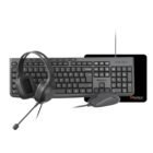 Combo Teclado Y Mouse 4 En 1 Español Meetion C106 USB Negro