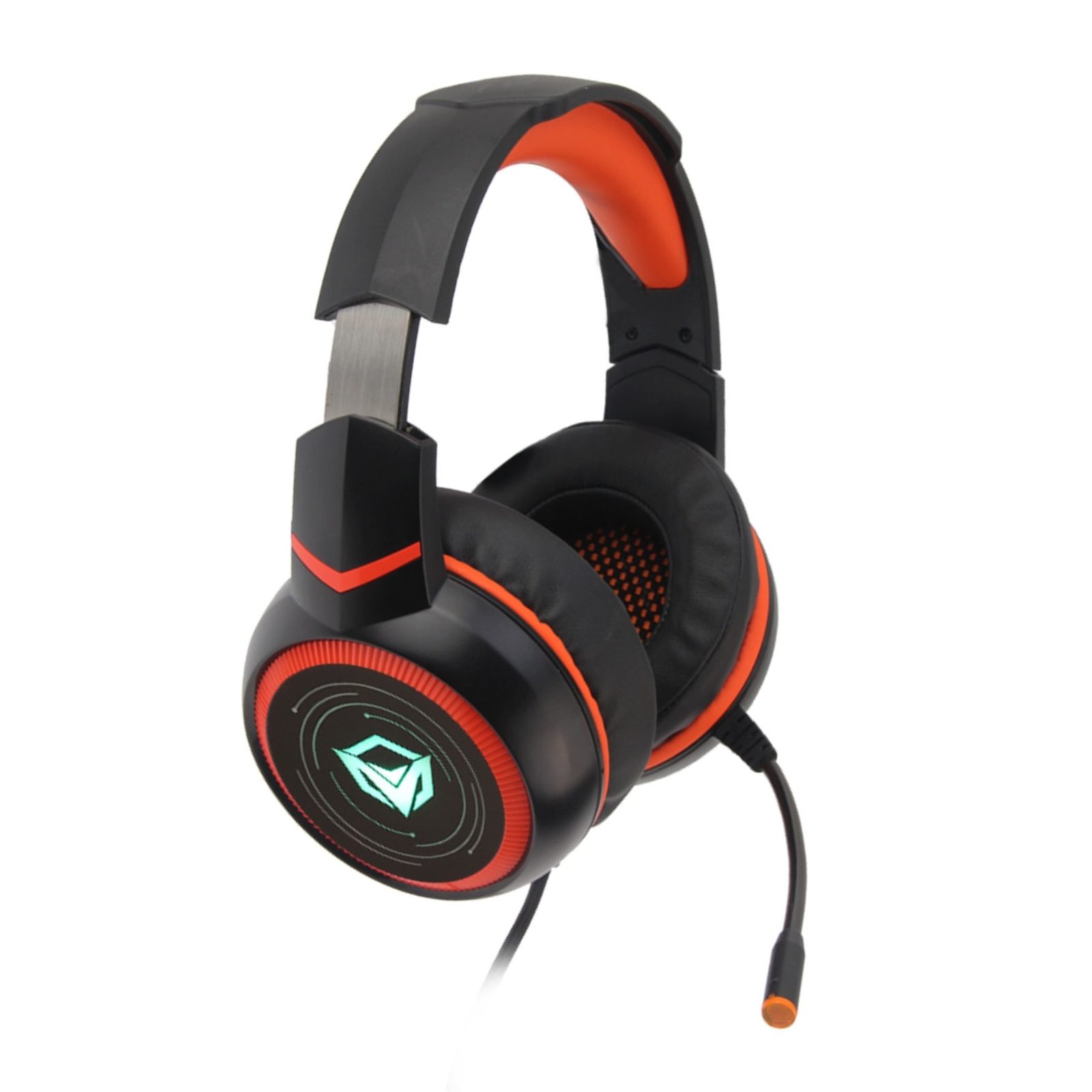 AURICULAR GAMER USB 7.1 MEETION HP030 NEGRO Y NARANJA