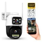 Camara de Seguridad Exterior Con Soporte Global 1080p Wi-Fi Doble Visor