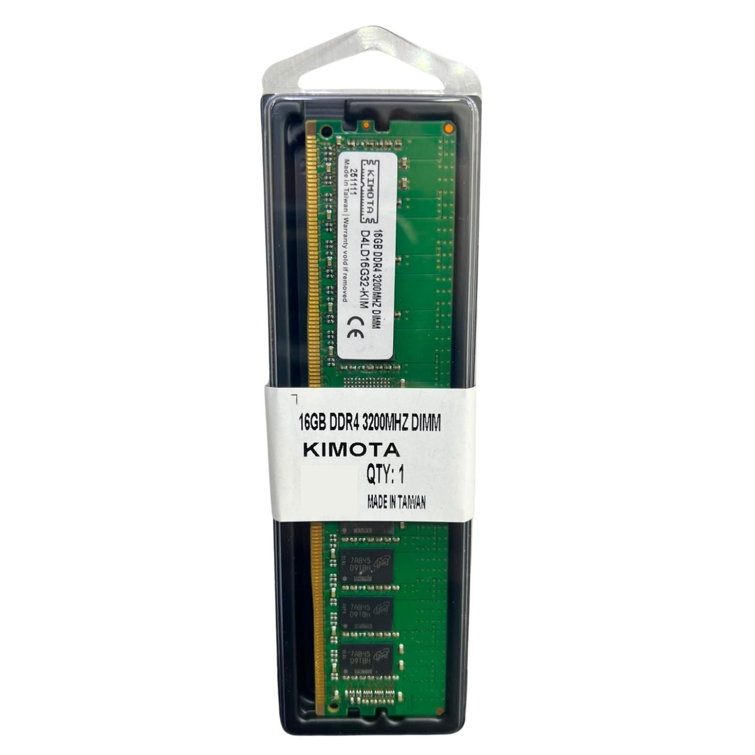 MEMORIA RAM KIMOTA 16GB DDR4 3200MHZ UDIMM