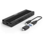 Carry Disk Case M2 PCIe NVMe SSD USB-C 3.1 10 Gbps FIDECO