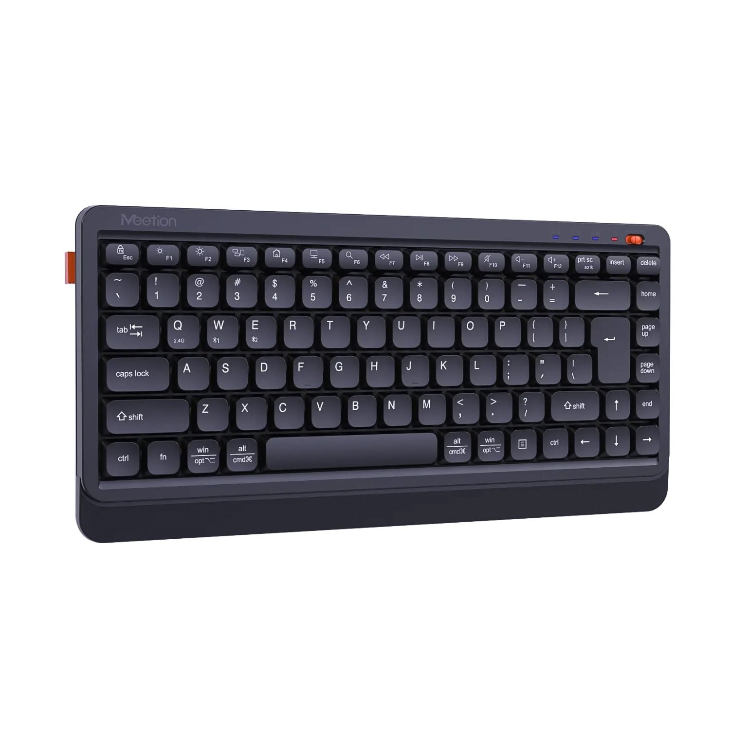 Teclado Inalambrico Compacto Español Meetion BTK500 2.4G Bluetooth Black