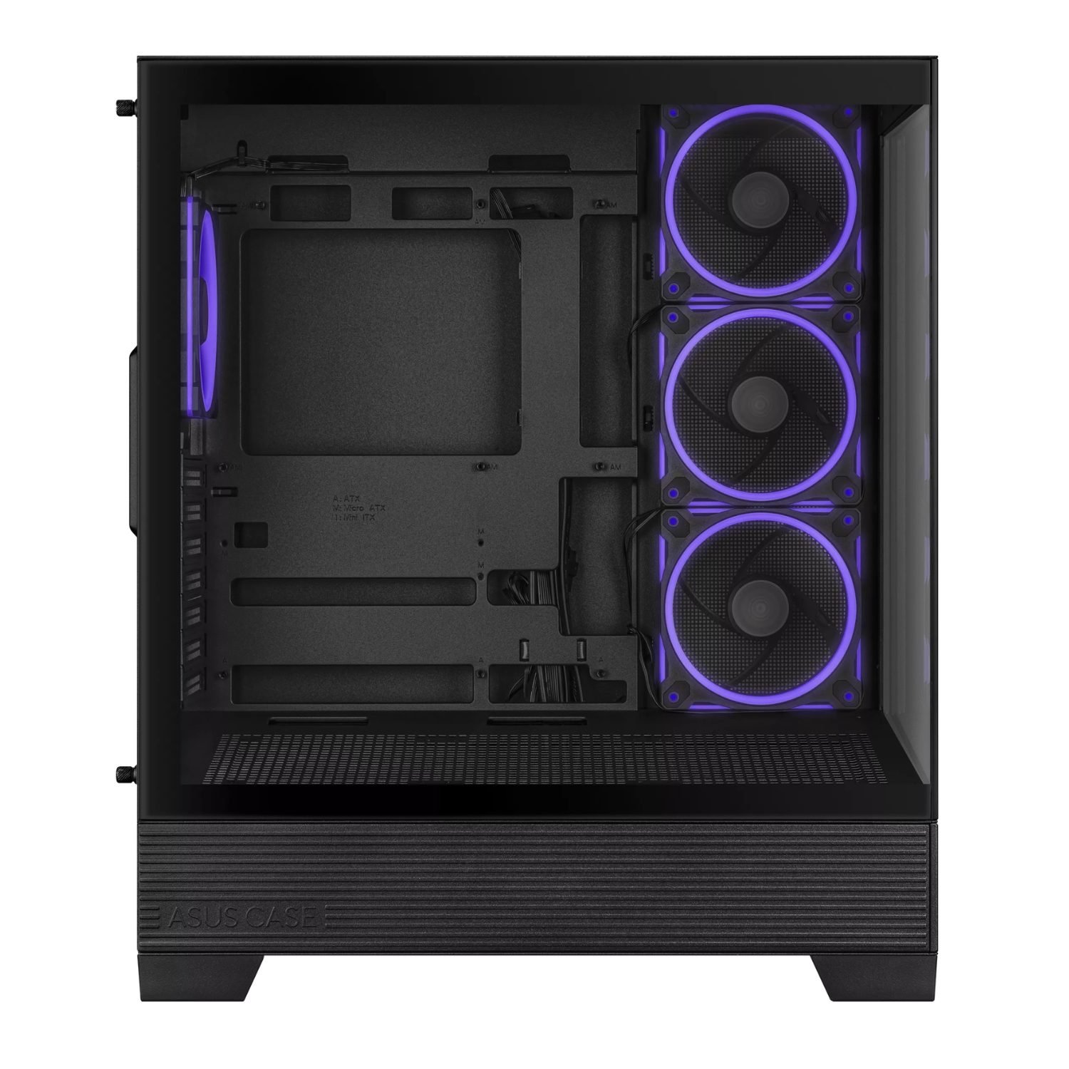 Gabinete Asus A31 PLUS TG 4 FAN aRGB Vidrio Templado Black