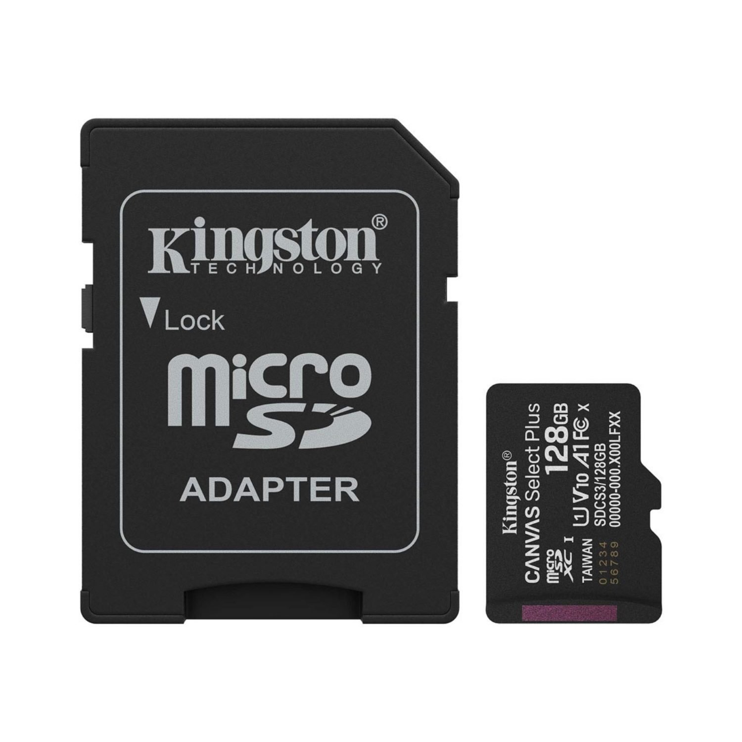 Memoria MicroSd 128GB Kingston CANVAS Select Plus 150Mb/s Clase 10 SDCS3/128GB