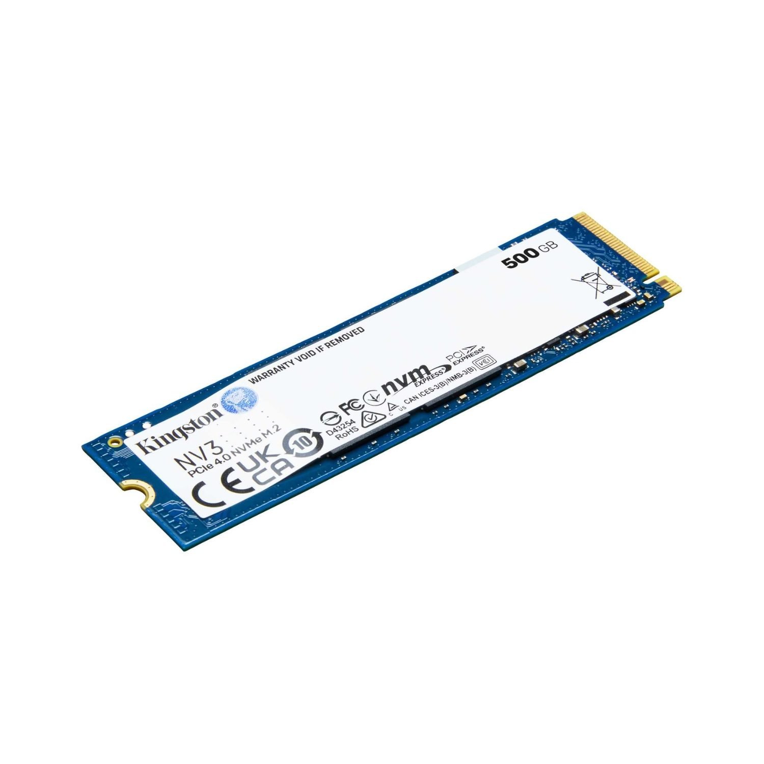 Disco Solido 500GB Nv3 PCIe 4.0 Nvme M.2 5000MB/s Kingston SSD SNV3S/500G