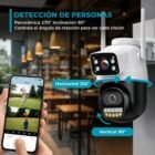 Camara de Seguridad Exterior Con Soporte Global 1080p Wi-Fi Doble Visor
